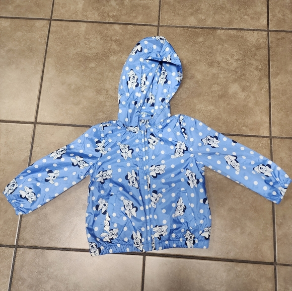 Disney Baby Gap Blue Minnie Wind/Rain Jacket Size 2 years - Picture 1 of 3